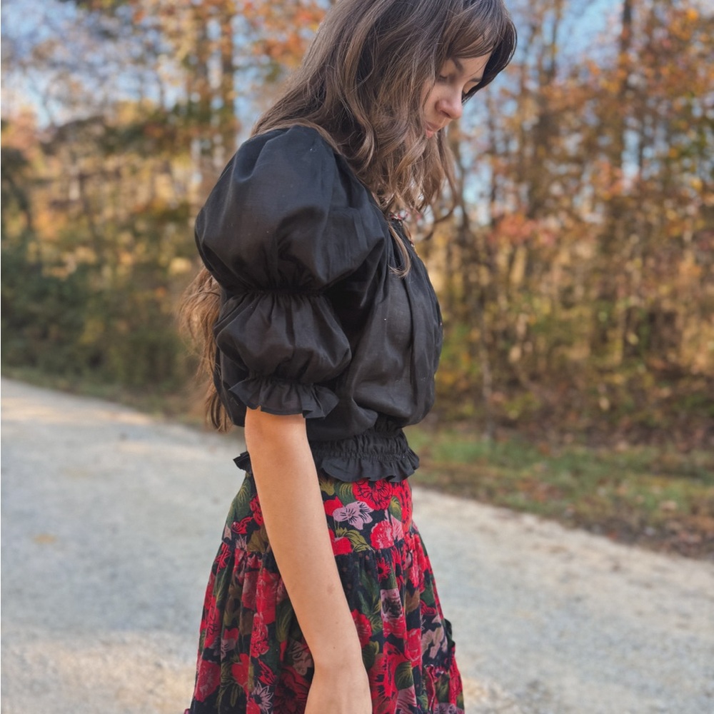 The Ebony Evangeline Blouse